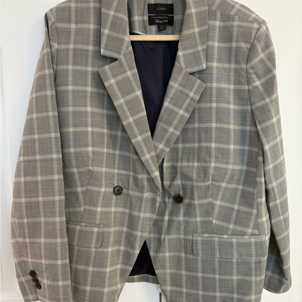 J. Crew Blazer in Gray Check Pattern